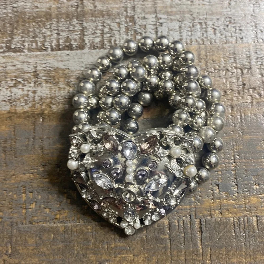 Paula Abdul QVC heart bracelet